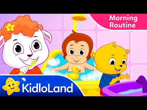 Morning Routine Song for Kids - Tooth Brush Song - Bath Time Song - Healthy Habits Song