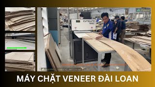 Máy cắt veneer, chặt veneer Đài Loan Cutmate 700C. Máy xén veneer.