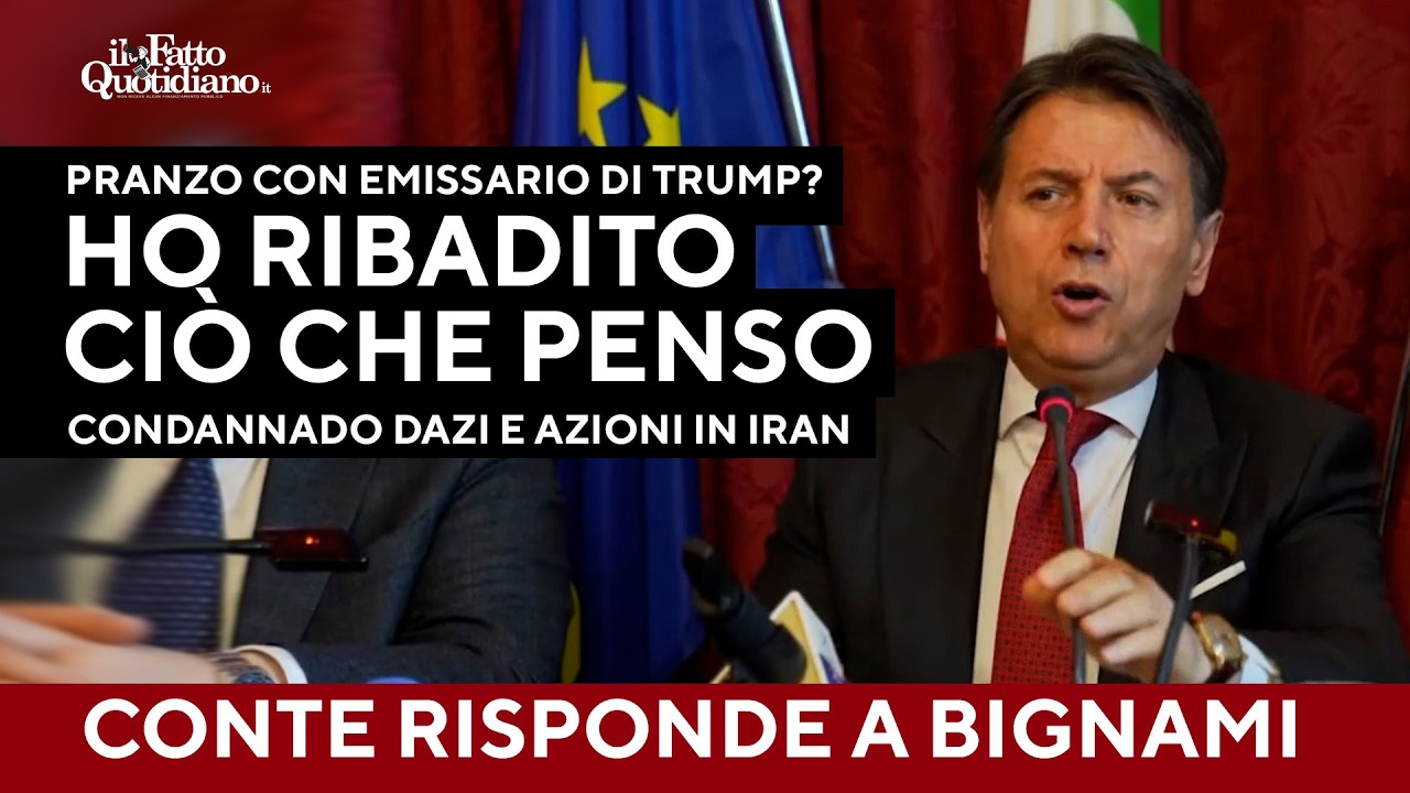Conte: "Bignami e tutto il cucuzzaro non sanno più che pesci pigliare"