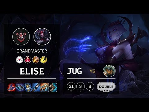 Elise Jungle vs Olaf - KR Grandmaster Patch 10.3