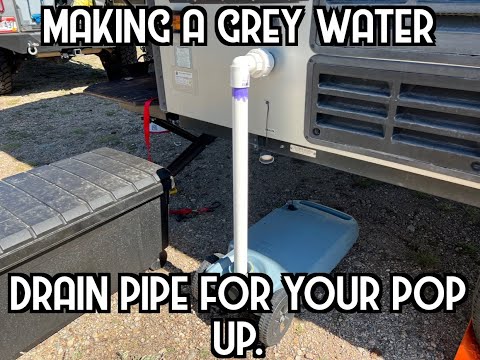 PUP grey water drain pipe build