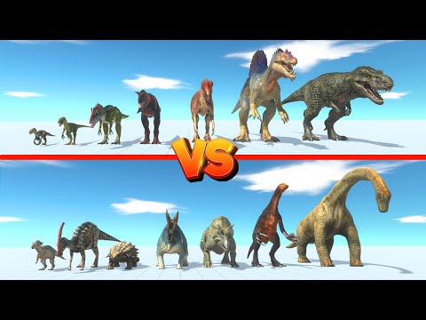 Carnivore Team vs Herbivore Team - Animal Revolt Battle Simulator