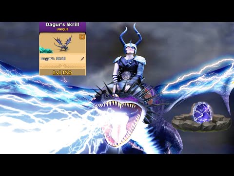 DAGUR'S SKRILL MAX LEVEL 150 TITAN MODE - DRAGONS: RISE OF BERK