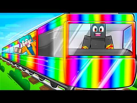 I CREATED A MINERAL RAINBOW TRAIN!