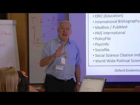 Using evidence for policy: research synthesis (part 3)