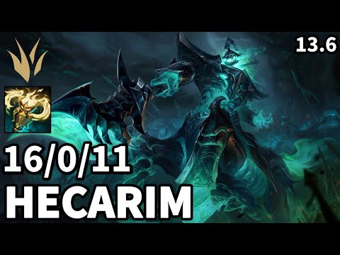 Hecarim Jungle vs Zac - EUW Master | Patch 13.6