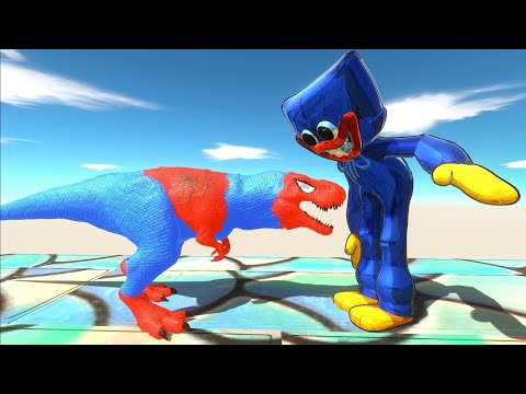 SPIDERMAN T-REX DEATH RUN - Animal Revolt Battle Simulator