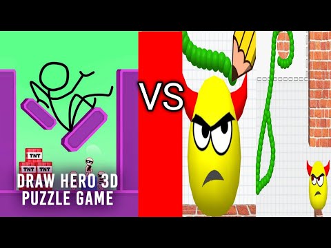 Draw to Smash Logic Puzzle Game | VS Draw Here 3D Puzzle Game | Geometry Dash 2.0 Levels