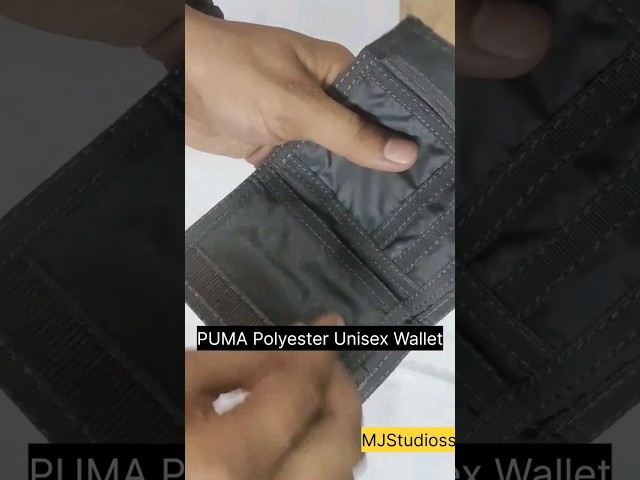 Vídeo relacionado con Puma Phase Wallet Cartera unisex, Poliéster, A prueba de aplastamiento, Puma Black, OSFA