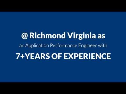 Application  Performance Engineer Job in Richmond Virginia