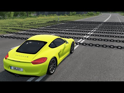 Cars vs Numerous Chains - BeamNG.Drive