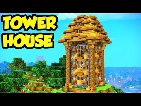 Minecraft Tower House Base Tutorial (How to Build) Video