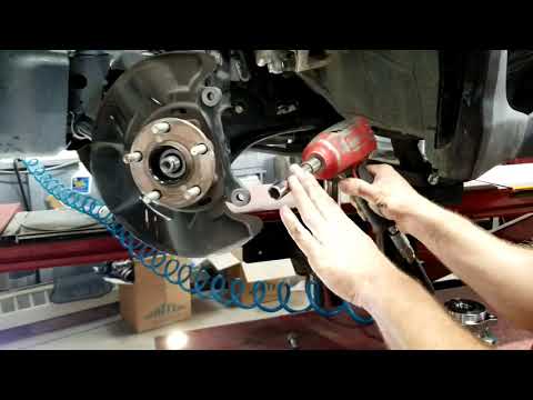 How to replace front wheel bearing hub on a subaru, xv crosstrek, impreza, wrx, step by step.