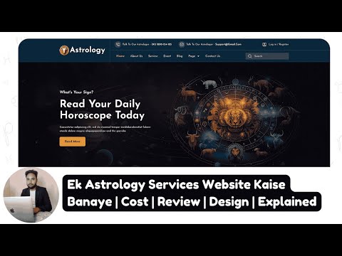 Astrology Website Developed for a Client — client website video