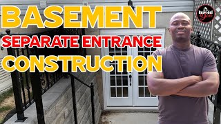 How to build basement separate entrance construction