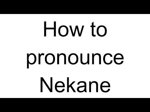 How to Pronounce Nekane (Spanish)