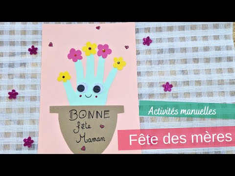 Activité manuelle fête des mères Diy
