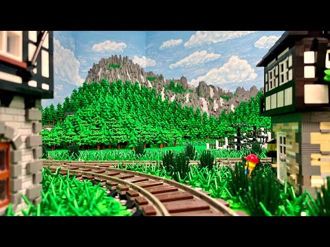 Übergang zwischen beiden Maßstäben - Bau einer Lego Stadt Teil 252.