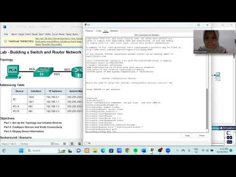 6.5.1.2 Lab - Building a Switch andRouter Network