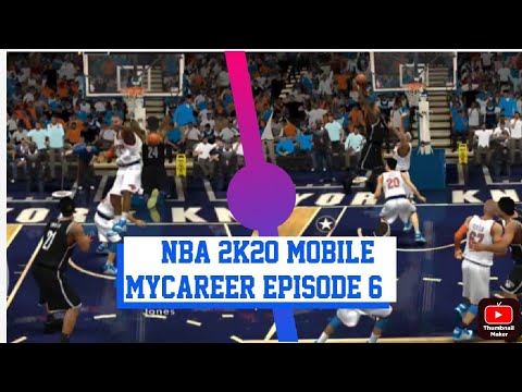 NBA 2k20 Mobile MyCareer episode 6: Nets VS Knicks    (thanks for the 100+ subs!!!)