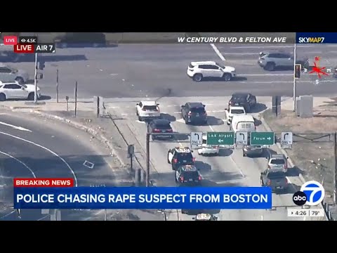 FULL CHASE: LAPD chasing sexual assault suspect through Los Angeles
