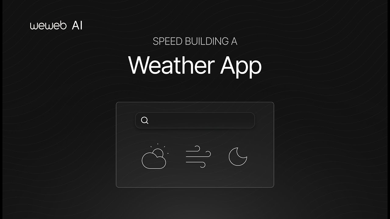 Build a Weather App in less than 3 minutes