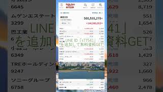 #日本株 #株初心者 #株式投資 #投資の勉強 #資産運用 #お金の勉強 #資産形成 #配当金活 #長期投資