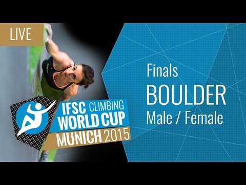 [LIVE] IFSC Climbing World Cup Munich 2015 - Bouldering - Finals - Male/Female