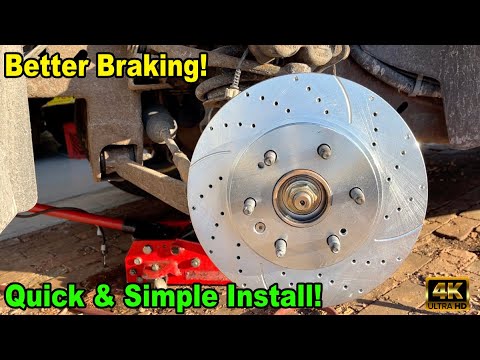 Chevy Sierra, Silverado Suburban Tahoe GMC Savana, Yukon Upgraded Rotors Install For Better Braking