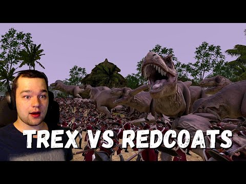 500 trex vs 2000 redcoats in ultimate epic battle simulator