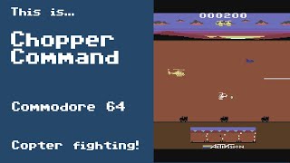 This is Chopper Command for the Commodore 64
