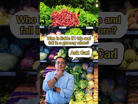 Who is liable if you slip and fall at the grocery store? #personalinjury #slipandfall #lawyer
