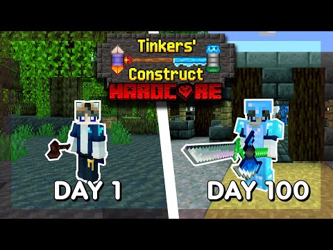 I Survived 100 DAYS in Modded HARDCORE Minecraft