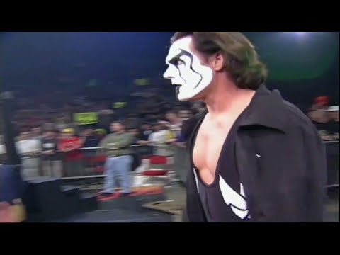 WCW Monday Nitro Sting Attack Lex Luger (Buff Bagwell,Ric Flair,Miss Elizabeth)