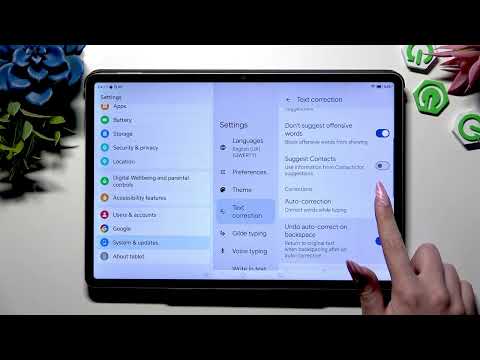 HONOR Pad V9 – How to Turn On or Off Auto Correction