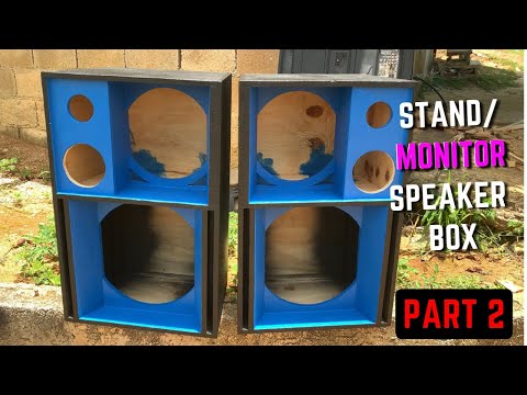 How to build 4 way stand/ monitor mid range speaker box. Part 2