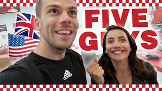 🇬🇧Trying the British FIVE GUYS! 🇺🇸