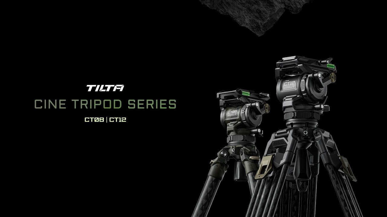 Tilta CT08 Cine Fluid Head 75 mm, 2-Stage Tripod Carbon Fiber
