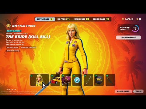 Fortnite Chapter 7 Battle Pass Showcase (ALL TIERS)