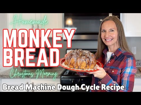 Monkey Bread Recipe Christmas Morning - Easy Bread Machine Dough Cycle Recipe - Pull-Apart Bread