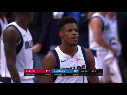 Dennis Smith Jr. Unbelievable Clutch-time Block on Tobias Harris vs. Clippers [02.12.18.]