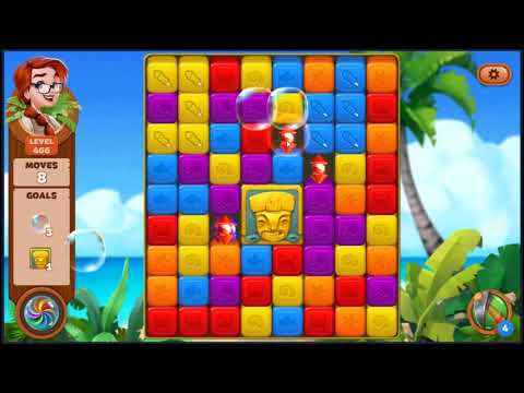 Lost Island Blast Adventure Level 466 - NO BOOSTERS 🏝️ | SKILLGAMING ✔️