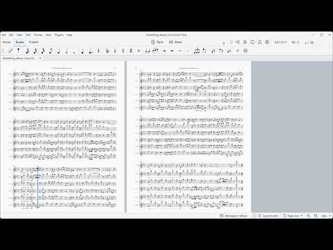 Flute Sheet Music - Something About Love (George Gershwin).   Arranged for flute quintet.  Full Score and Parts. image 2