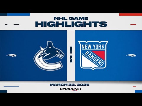 NHL Highlights | Rangers vs. Canucks - March 22, 2025