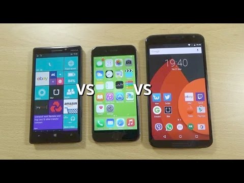 Windows 10 VS  iOS 8.3 VS Android 5.1 Lollipop - Antutu Benchmark Speed Test!