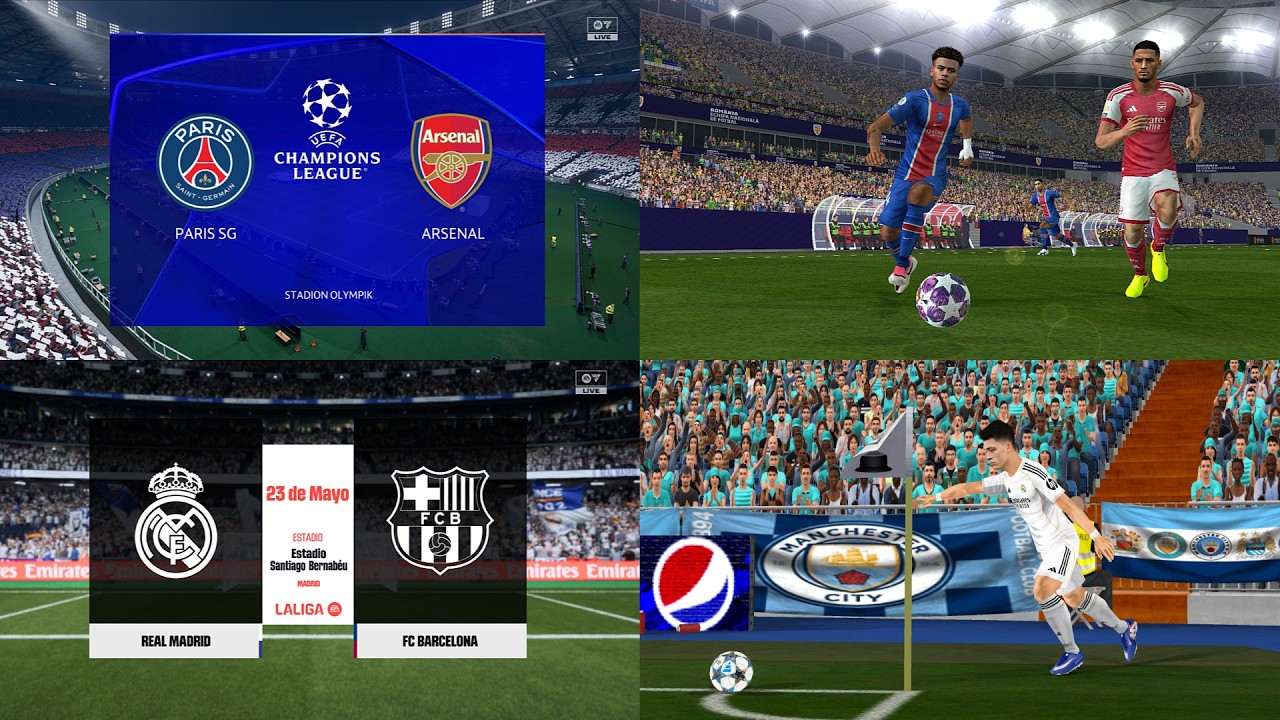 POR FIN! EFOOTBALL 2026 PPSSPP V. FINAL UEFA CHAMPIONS + ESTADIOS + TIFOS HD Y GRAFICOS HD