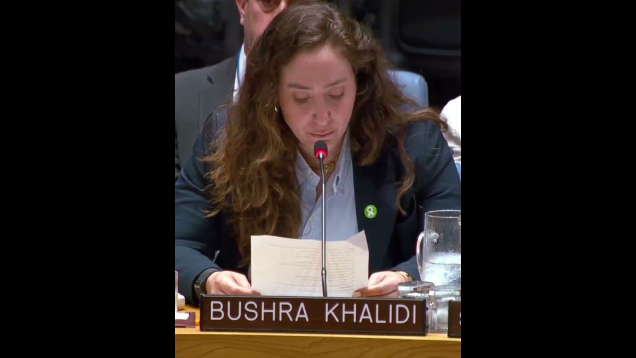 Bushra Khalidi al Consiglio di Sicurezza