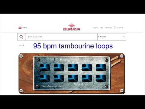 95 bpm tambourine