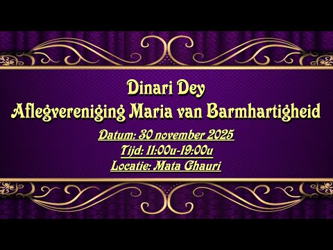 Dinari Dey: Aflegvereniging Maria van Barmhartigheid