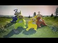 The Teletubbies Walk To The Magic Windmill With T U F F Puppy Title Card Music Animals Fish